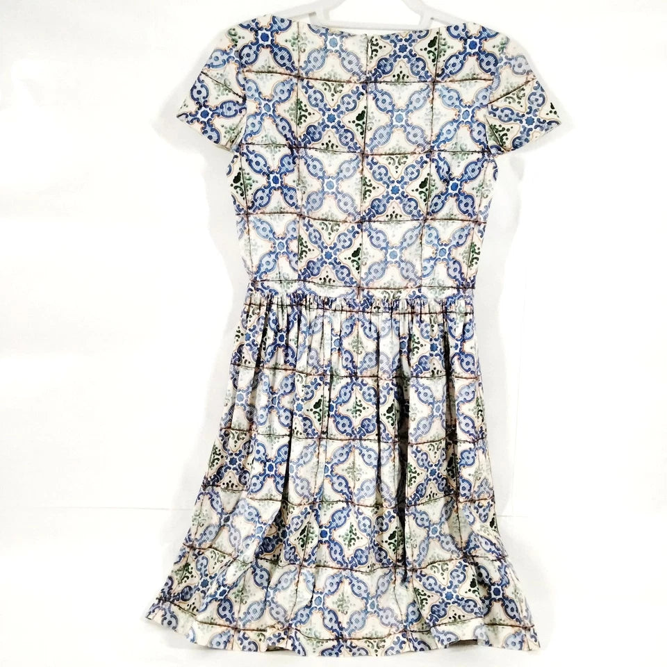 Prada Italy. Vintage Cotton Printed Dress