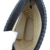 Stella McCartney UK. Beige Raffia/Black Vegan Leather Mini Silver Hardward Long Chain Shoulder Bag