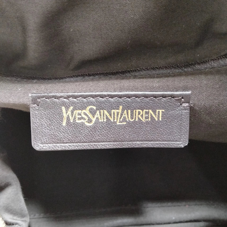 Yves Saint Laurent Paris. Honey Color "Wet Look" Coated Shoulder Bag / Hand Bag