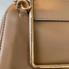 Marge Sherwood Seoul. Tan Leather Mini Breeze Top Handle Crossbody Strap Shoulder Bag