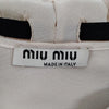 Miu Miu Italy. Nude Silk Tie Top