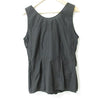 MARNI Italy. Charcoal Gray Cotton Blend Tiered Sleeveless Blouse