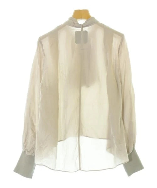 UNITED TOKYO JAPAN. BEIGE Curpo/acetate Bowtie Blouse
