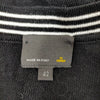 Fendi Italy. Black Cotton Blend Button Front Cardigan Style Top