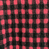 Ys for living Yohji Yamamoto JAPAN. Pink/Navy Color Check Sleeveless Long Dress