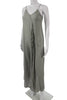 Indah Gray Cotton Blend Sleeveless Bohemian Maxi Slip Dress
