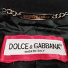 DOLCE & GABBANA ITALY. Black Wool, Nylon, Polyurethane Velour Jacket