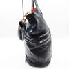 Givenchy Paris. Vintage Limited Edition Black Leather Studded Shoulderbag