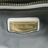 Miu Miu Italy. White Leather Matelasse Fold Accents Shoulderbag/Crossbody Bag