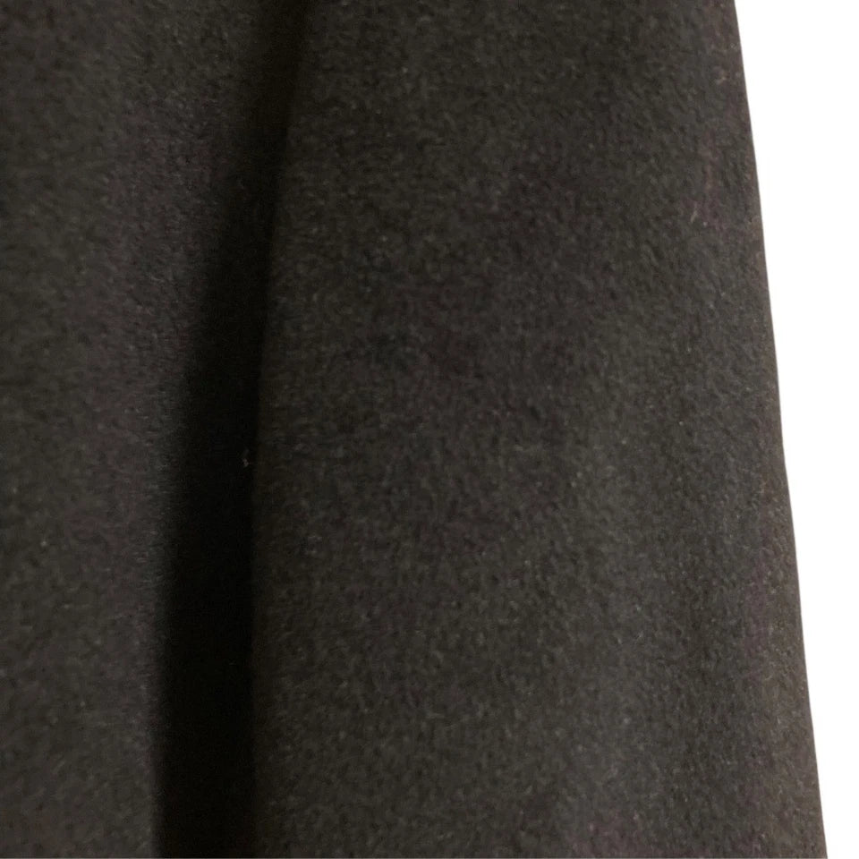 UNITED ARROWS JAPAN. Black Shawl Collar Angora Wool Coat