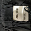 Miu Miu Italy. Black Silk Skirt w/Tie