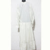 TELA graph JAPAN. Cotton/Silk Blend Off-White check dolman sleeve dress