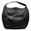 MICHIAMO JAPAN. Black Extra Large Hobo Style Lambksin Leather Shoulderbag