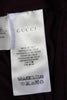 Gucci Italy. Burgundy Viscose Knit Embellishments Front Drop Waist Mini Dress