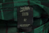 JEAN PAUL GAULTIER PARIS. Vintage Green Plaid Stretch Knit Pencil Skirt