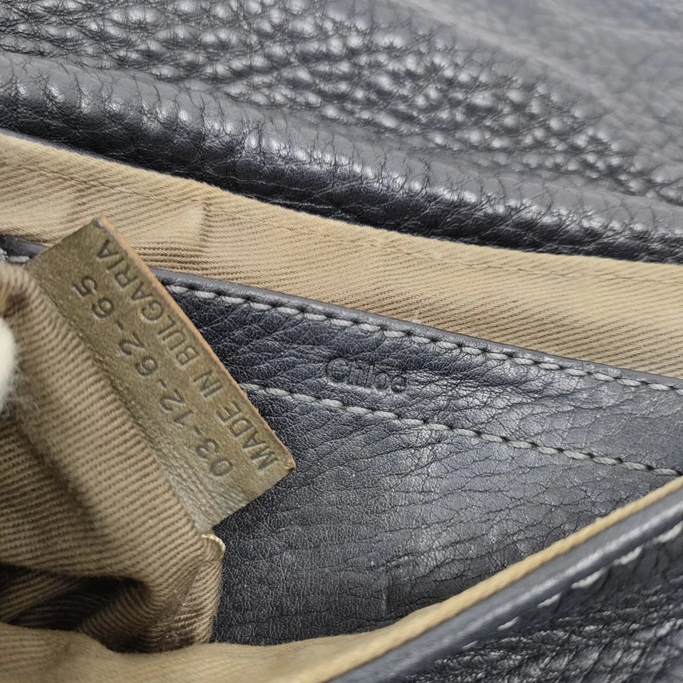 Chloe Paris. Black Leather Small/Medium Cross Body Shoulder Bag