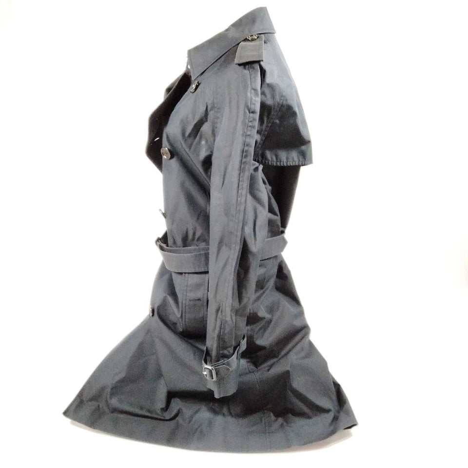 Gucci Italy. Vintage Black Cotton Nylon Rayon Coat