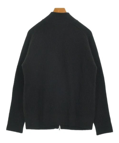 UNITED TOKYO JAPAN. Black Full Zip Ribbed Knit Cardigan