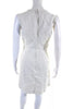 Dolce & Gabbana Italy. White/Beige Embroidered Floral Lace Sleeveless Pencil Dress