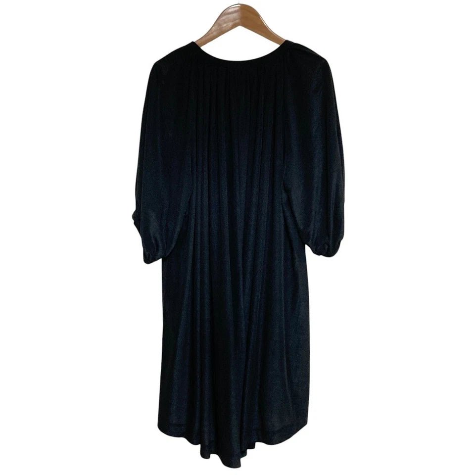 Y's for living (Yohji Yamamoto) JAPAN. Black Gathered Dress