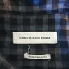 Isabel Marant Etoile Paris. Grey Gingham Check Shirtdress Long Sleeve Dress Size 38