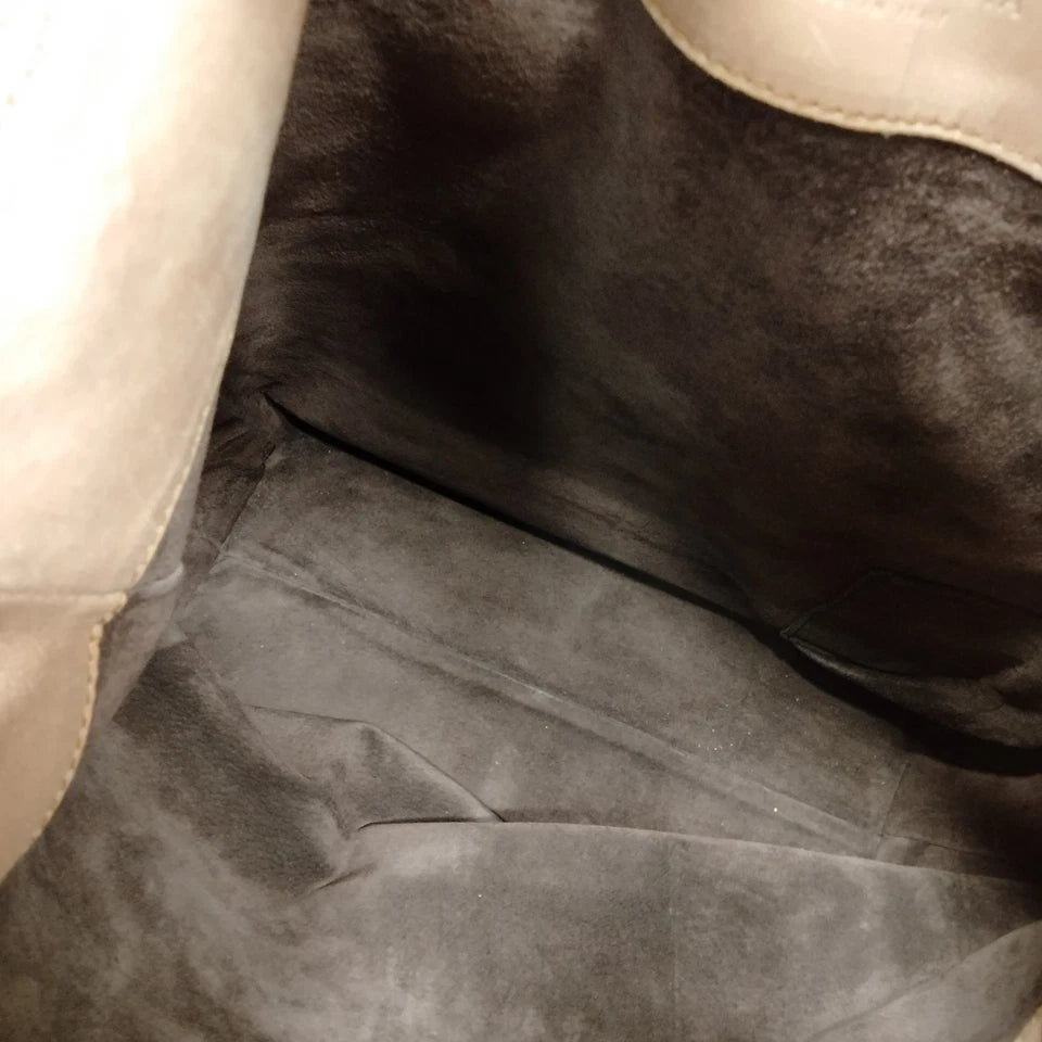 Bottega Veneta Italy Beige Lambskin Leather Shoulder Bag / Hand Bag