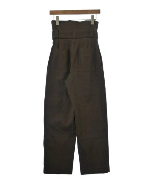 UNITED TOKYO JAPAN.  Brown Herringbone High Waisted Belted Pants