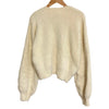 DOUBLE STANDARD CLOTHING JAPAN Ivory Shaggy Mole Knit Cropped Sweater