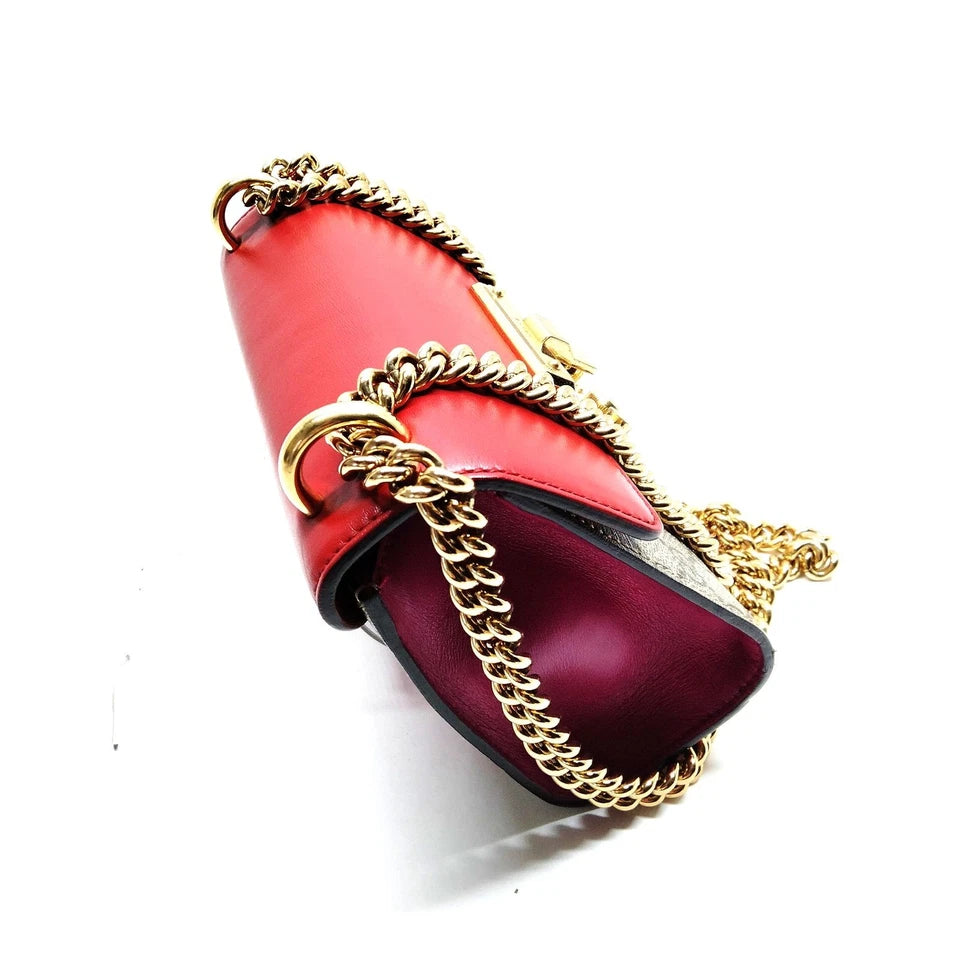 Gucci Italy. VINTAGE LOGO CHAIN STRAPS W/KEY MINI SHOULDERBAG