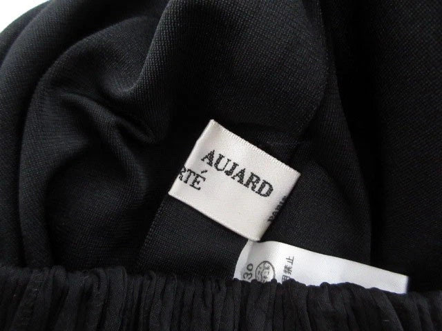 Christian Aujard NEW W TAGS. Black Chiffon Dot Long Maxi Skirt