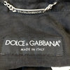 Dolce&Gabbana Italy.  Black Linen Button Jacket/Top