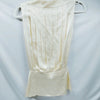 CHANEL PARIS. WHITE/IVORY LINEN CHANEL BUTTONS PLEATED TOP