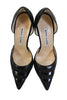 Manolo Blahnik Paris. BlackLeather Pointed Toe D'Orsay Pumps  Size 37.5 7.5