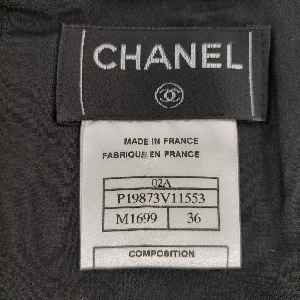 Chanel Paris. Wool, Acrylic, Nylon, Rayon, Silk Skirt