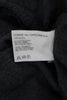 Comme Des Garcons JAPAN. SHIRT. Dark Gray Wool Crew Neck Zip Long Sleeve Top