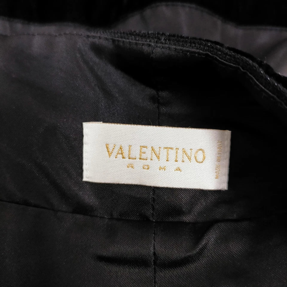Valentino Garavanni Italy. Black Silk, Acetate Blend Dress