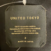 UNITED TOKYO JAPAN. Black Nylon/Acetate Maxi Length Dress