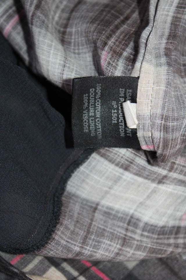 Isabel Marant Etoile Paris. Grey Plaid Sleeveless V Neck Dress