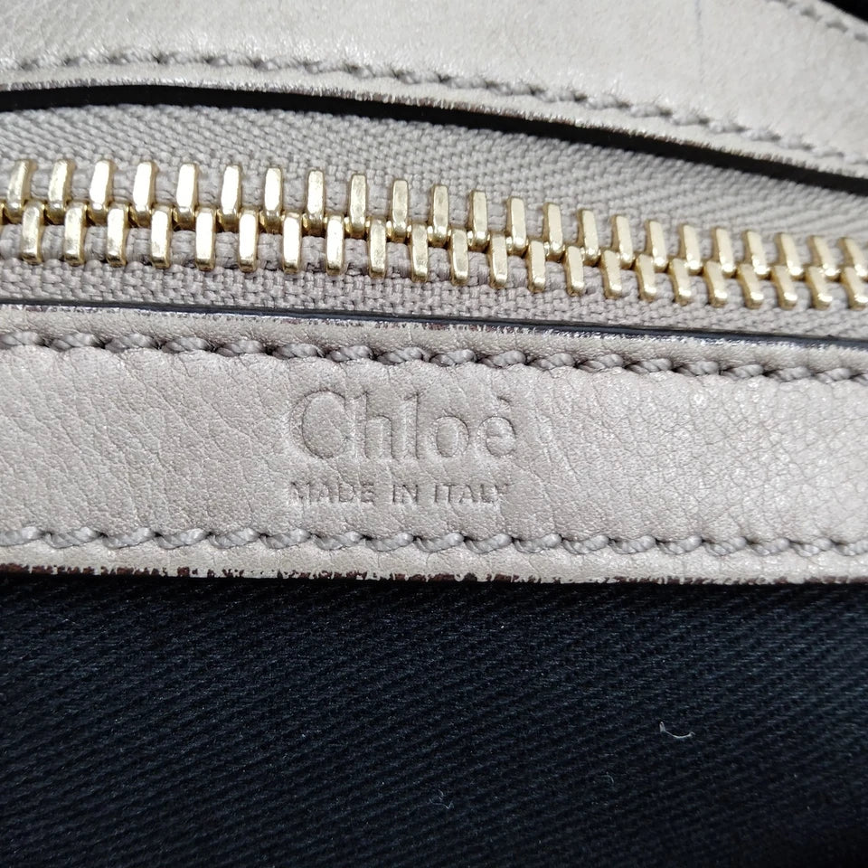 CHLOE PARIS. Black Leather Shoulder Bag / Hand Bag w/Crossbody Strap