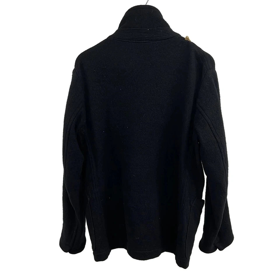 R by45rpm Japan. Navy Wool Blend Coat