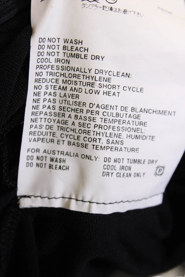 Jil Sander Seam Detail Black Viscose Long Sleeve Bodycon Dress