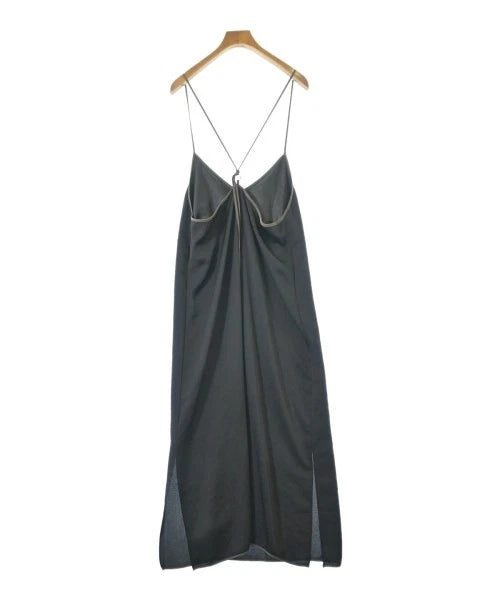NOBLE JAPAN. Black PolyTech Slip Dress