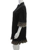 CHLOE PARIS. See by Chloe. Black Collared Half Sleeve Cotton Shirt Dress