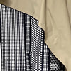 UNITED TOKYO JAPAN. Beige, White, Black Geometric Lace Skirt