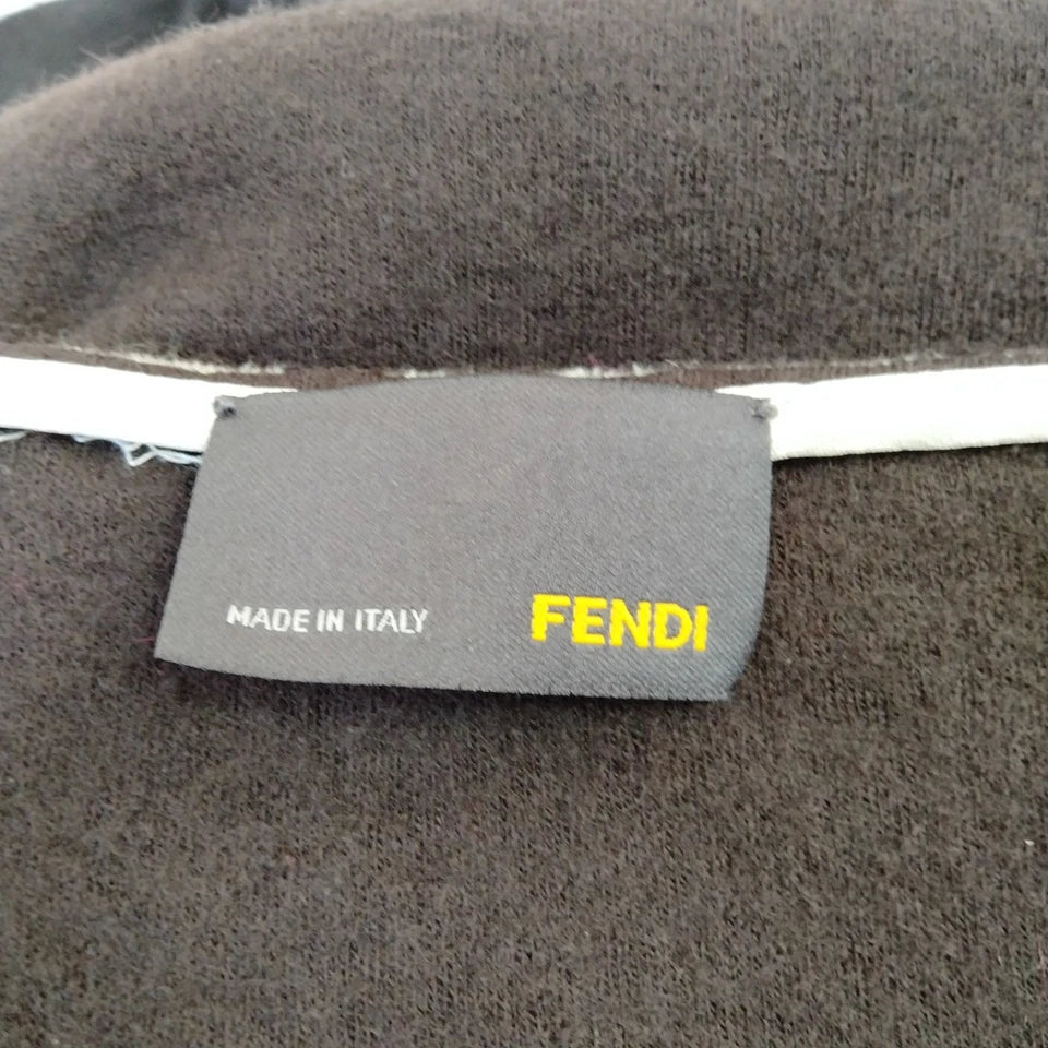 Fendi Italy. Black Wool Dress