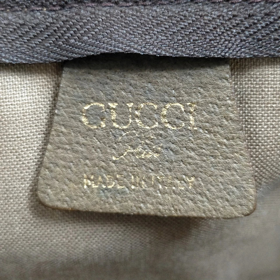 GUCCI italy. PLUS JUMBO XXL Brown Boston Bag Sherry Line Travel Shoulder Bag