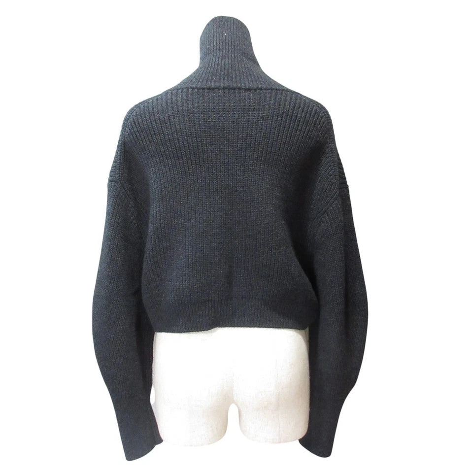NOBLE JAPAN. 24AW COLLECTION GREY Short Zip Cardigan Knit Blouson