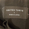 UNITED TOKYO. Vintage Viscose/Rayon Asymmetric Black Skirt