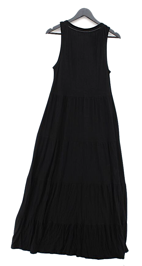 FatFace London UK. Tanya Sarne Vintage Black Viscose Sleeveless Tank Style Maxi Dress