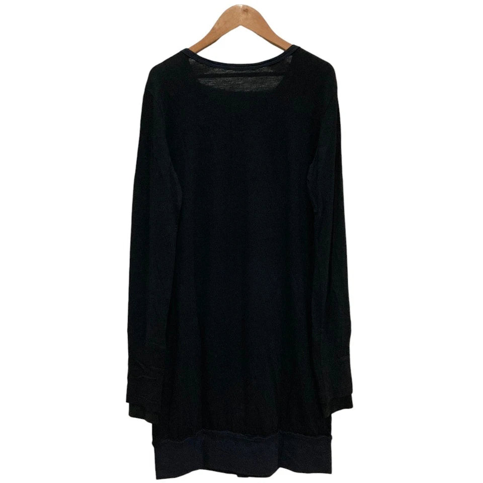 Y's Yohji Yamamoto JAPAN. Black Long Knit Cardigan